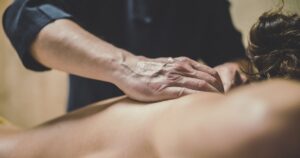 woman sexual opemning during tantra massage session